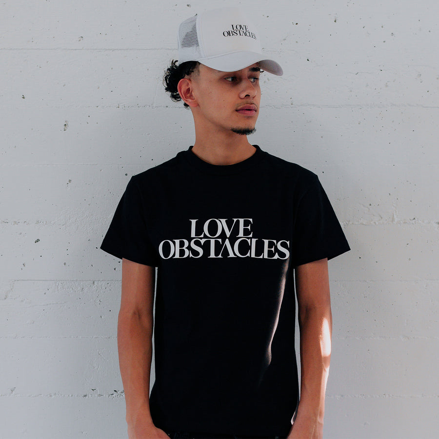 Love Obstacles Trucker Hat White/Black Side